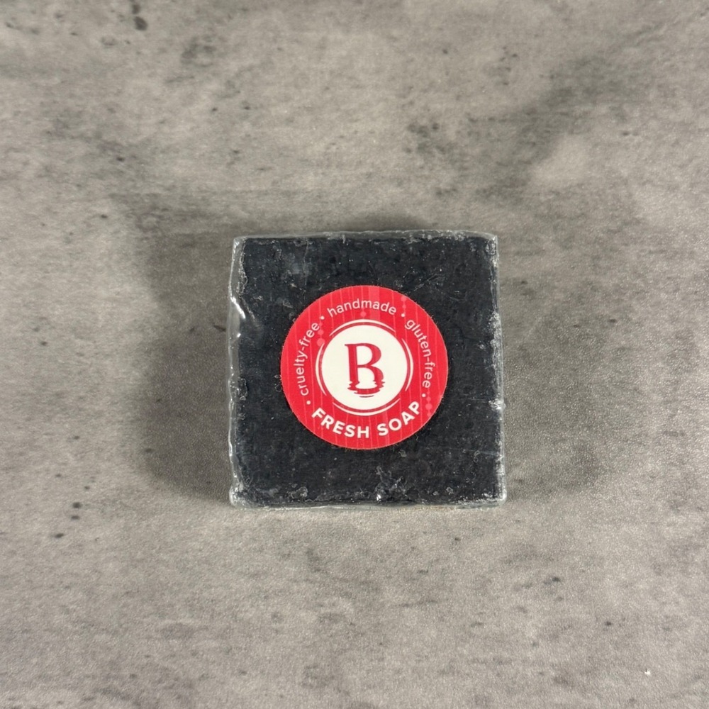 Basin Bamboo Charcoal Bar Soap Unisex 3.3 oz Fresh Handmade Black NEW